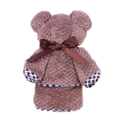 

Cute Bear Shape Soft Absorbent Towel Quick-Drying Baby Hand Face Towels