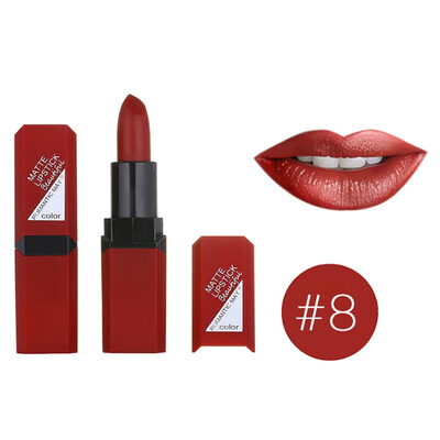 

12 Colors Natural Non-Stick Cup Waterproof Matte Velvet Glossy Lip Gloss Lipstick Sexy Red Lip Tint Long Lasting Easy to Color