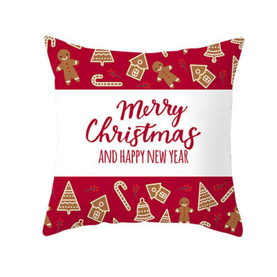 

18 x 18 Inch Merry Christmas Xmas Designed Throw Pillow Case Cover Cushion Decor