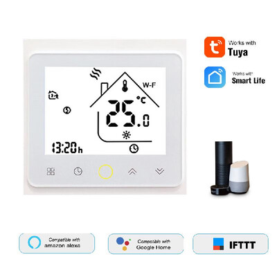 

THP1002-WHPW Water Heating Thermostat Smart WiFi Digital Temperature Controller TuyaSmartLife APP Control Backlit LCD Display Pro