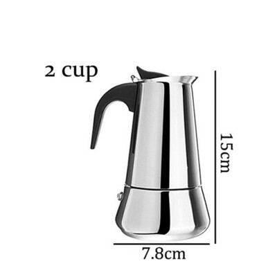 

Toponeto Stainless Steel Mocha Espresso Latte Percolator Stove Top Coffee Maker Pot Too