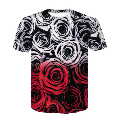 

Toponeto Fashion Mens 3D Printing Creative Round Neck Casual Short Shirts Top Blouse