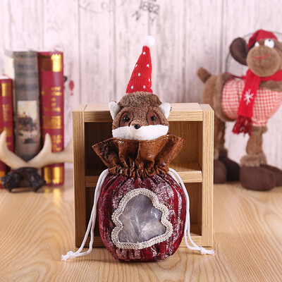 

Toponeto Christmas Decorations Candy Bag Doll Gift Bag Christmas Day Apple Bag