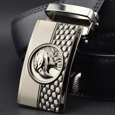 

Automatic buckle belt mens belt belt leather belt mens simple belt ZD880