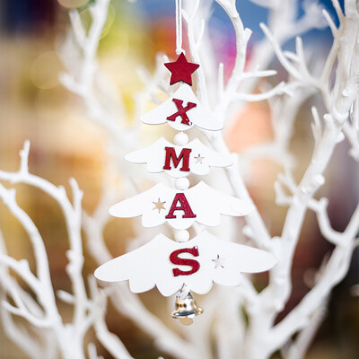 

Siaonvr Christmas Exquisite Premium Wooden Pendant Hanging Decoration
