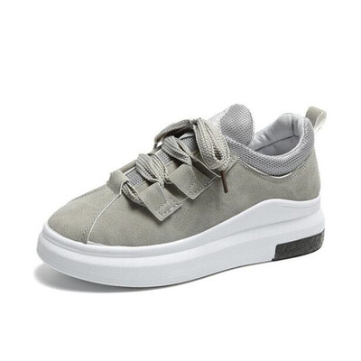 

DIWEINI 2019 Spring&autumn Platform Sneakers Women Pig Suede Comfortable Casual Shoes Woman Korean Fashion Zapatos De Black
