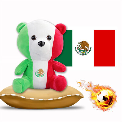 

Siaonvr Adorable Cartoon Creative National Flag Soft Bear Doll Stuffed Plush Doll Toys