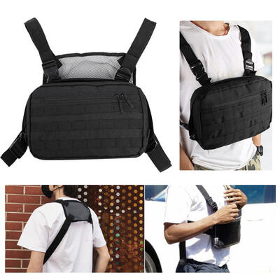

Greensen Outdoor Tactics Men Shoulder Bags Chest Bag Multi Pockets with Adjustable Straps