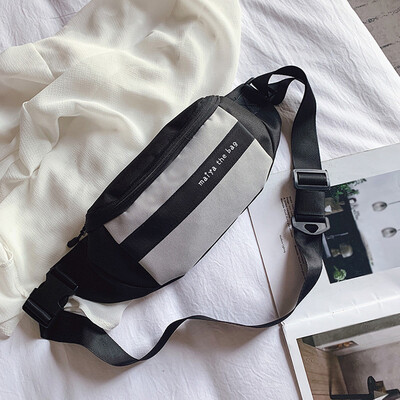 

Tailored Women Bag Wild Casual Sports Pockets Personality Contrast Color Crossbody Bag