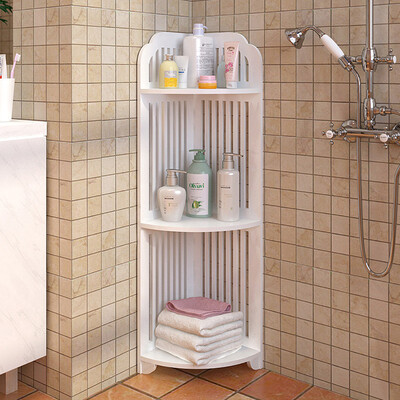 

Siaonvr 3-Tier Shelving Unit Bathroom Corner Storage Shelf Bookcase Display Organizer