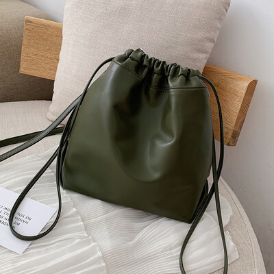 

Sunset retro-water bucket single-shoulder small bag womens 2019 Korean slant-style bag fashion 100-lap one-shoulder bag