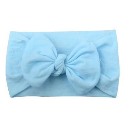 

Baby Tie Bow Pom Pom Head Wrap Turban Top Knot Headband Newborn Girl Accessories