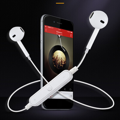 

S6 Bluetooth 41 Headphone In-ear Sports Music Headset Built-in Microphone Volume Control for iPhone X 8S 8 Smart Phones Other Blu