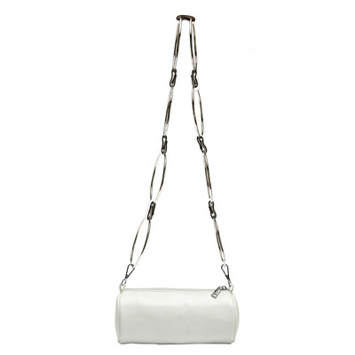 

Tailored Women Leather Bucket Bag Crossbody Bag Shoulder Bags Circular Chain Handle Bags