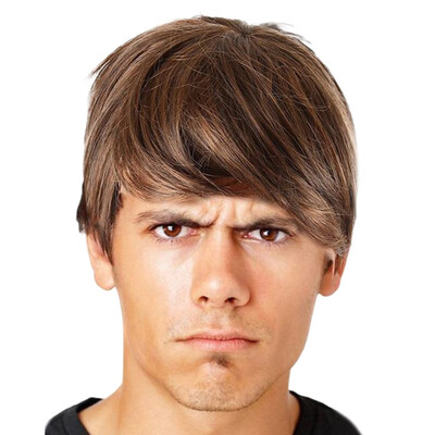 

〖Follure〗Three Colors Optional Fashion Man Short Cruly Mens Wig Party Wig Cool Wig