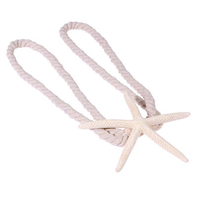 

Simple Style Natural Sea Star Binding Rope Curtain Tieback Strap Holder