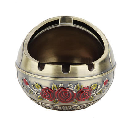 

Greensen Vintage Flower Pattern Cigarette Ashtray Holder for Men Home Bar Decoration Ornament