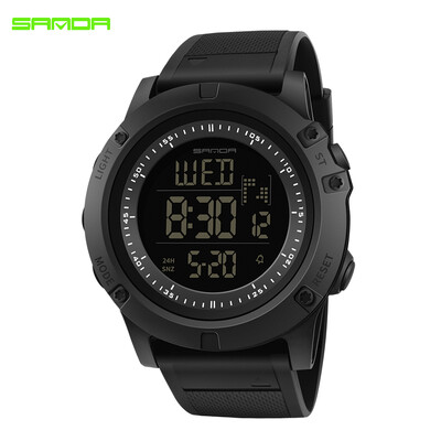 

SANDA 372 Electronic Sport Watch Men Waterproof Watches Digital LED Back Light Wristwatch for Male Clock
