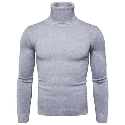 

New Mens Cashmere Sweatshirt Turtleneck T-Shirt Jumper Pullover Knitwear Sweater
