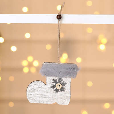 

New Christmas Tree Wood Ornament Elk Hanging Xmas Baubles Party Decoration