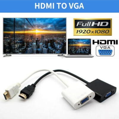 

New HDMI Male to VGA Female Video Adapter Cable Converter 1080P Chipset Built-in