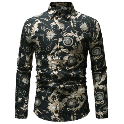 

Flowers Print Long Sleeves Shirt