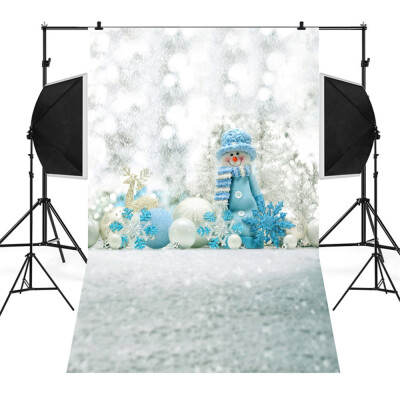 

〖Follure〗Christmas Backdrops Snowman Vinyl 3x5FT Lantern Background Photography Studio