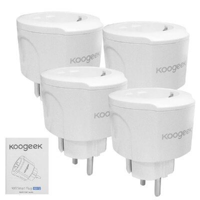 

Koogeek Smart Power Plug Smart Home Socket EU Plug Voice Control Compatible with Amazon Echo & for Google Home Koogeek Life App Re