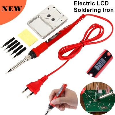 

NEW 80W Professional LCD Digital Temperature Adjustable Electric Soldering Iron Welding Tool Mini Soldering Station