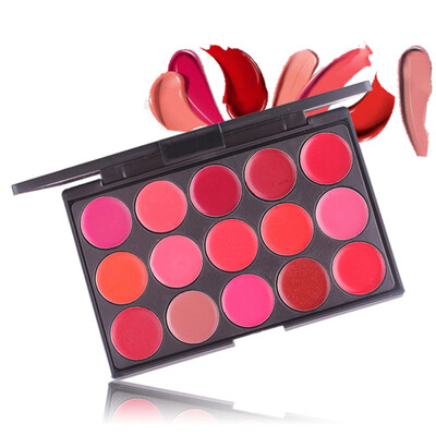 

15 Colors Lipstick Palette Moisturizer Lip Gloss Matte Beauty Make Up Cosmetic