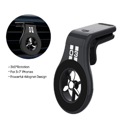 

Magnetics Mobile Phone Holder Car Bracket with Scent in Car Air Vent Clip Mount Stand for 3-7inch Phones