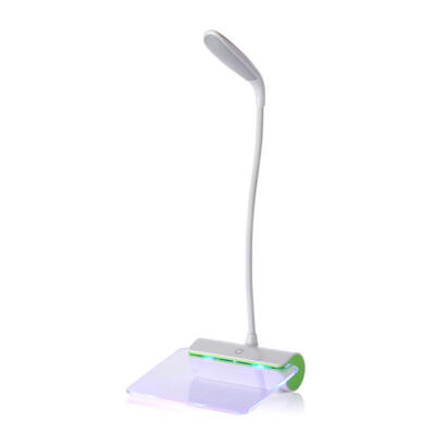 

LED Desk Lamp Eye-caring Table Light With Memo Board 3 Brightness Levels USB Chargeable 360 Degree Rotation Arm