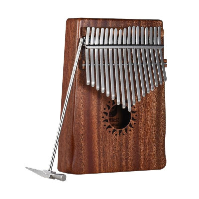 

17-Key Portable Kalimba Mbira Thumb Piano Mahogany Solid Wood Musical Instrument Gift for Music Lovers Beginner Students