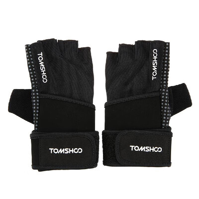 

TOMSHOO Unisex Weight Lifting Gloves Fitness Gloves with Wrist Wrap Anti-slip Grip Design Breathable Comfortable