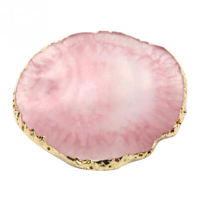 

Natural Resin Agate Nail Art Tools Color Paint Palette Holder Drawing Plate