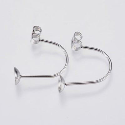 

304 Stainless Steel Ear Nuts Stainless Steel Color 235x18mm Hole 08mm