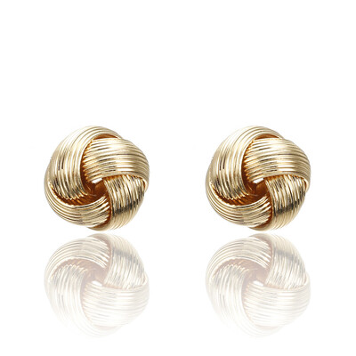 

New Minimalist Exquisite Geometric Twisted Irregular Round Triangle Matte Metal Mini Stud Earrings for Women Girl Gift