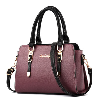 

Mid-aged women Autumn-Winter Korean version of large-capacity handbags with one shoulder&one shoulder inclined to carry their