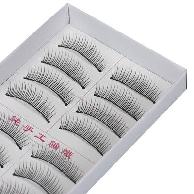 

〖Follure〗10Pairs Long Cross False Eyelashes Makeup Natural Fake Thick Black Eye Lash