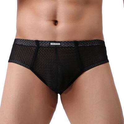 

Tailored Mens Sold Color Natural Washed Breathable Sexy Mesh Underwear