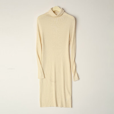 

Card&Geese cashmere sweater solid color high collar female autumn&winter pullover knit dress long section 10521