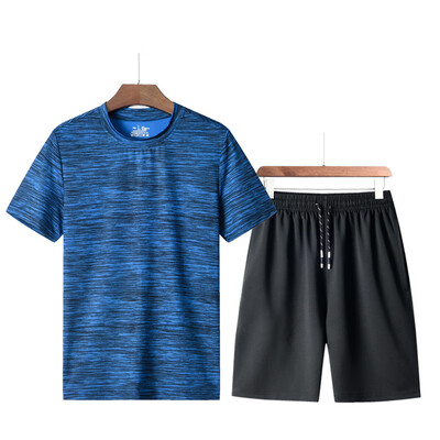 

Toponeto Mens Summer Leisure Fashion Camouflage Printing Short Sleeve Shorts Sports Sets