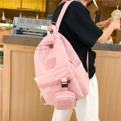 

Inswind schoolbag Korean version of female college students backpack Senior high school Sen Department Guzhuang girl Baitie campus