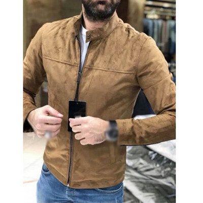 

Mens Casual Breathable Plus Size Jacket Men Quick-Drying Solid Color Coat