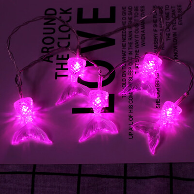 

Gobestart Fish Tail Marine Animal Model Light String Decoration Light 10 LED 165M