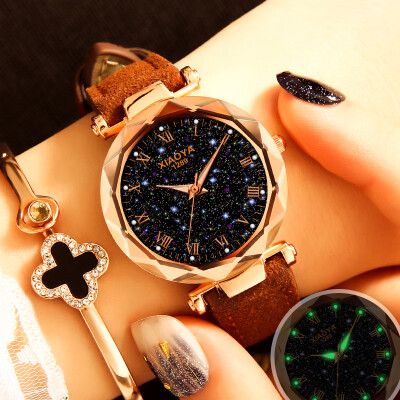 

Ladies watch waterproof fashion 2019 new Korean version of simple leisure atmosphere students with chic network red Shi Ying