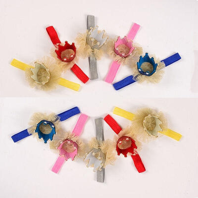 

Baby Girls Kids Tiara Hairband Elastic Band Headband Flower Hair Accessories