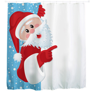 

Tailored Christmas Kids Waterproof Polyester Bathroom Shower Curtain Decor With Hooks A