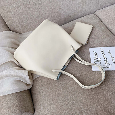 

Summer fashion large capacity bucket bag woman 2019 new Korean version of 100 large bag high-grade shoulder oblique satchel bag