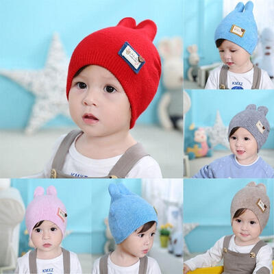

Cute Toddler Kids Girl &amp Boy Baby Infant Winter Warm Crochet Knit Hat Beanie Cap